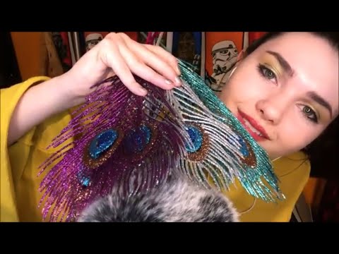 ASMR Tingly Sound Assortment | Stickers, Feathers, Gloves [Part 2 of 24 Hour Video]