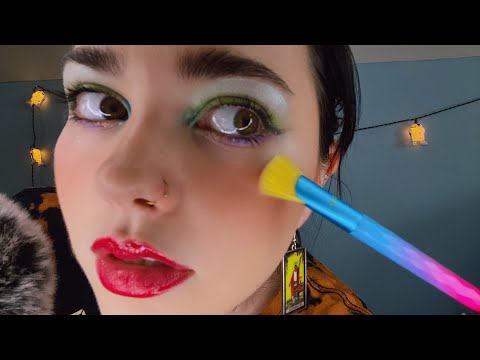 Full Face of Makeup ASMR Tingly Whispers ♥️