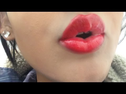 ASMR  Close Up  Kissing Lip Gloss Wet Sounds