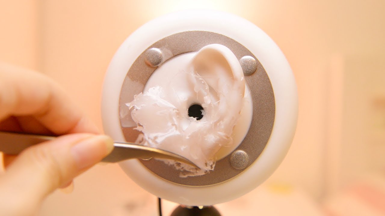 ASMR Peeling Glue Off Your Ears (No Talking)
