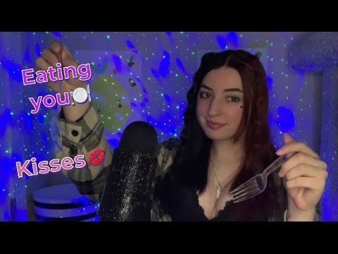 ASMR | Giving Kisses & Eating You (Wet Mouth Sounds) ♡