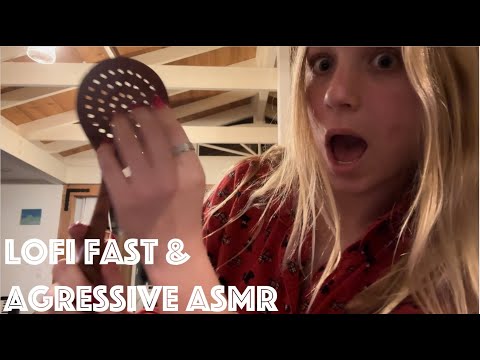 ASMR: Fast & Agressive Tapping/Scratching (Lofi) 🫨