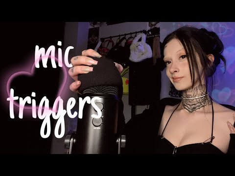 [türkçe asmr] mikrofon triggerları | pumping, swirling, tapping, scratching