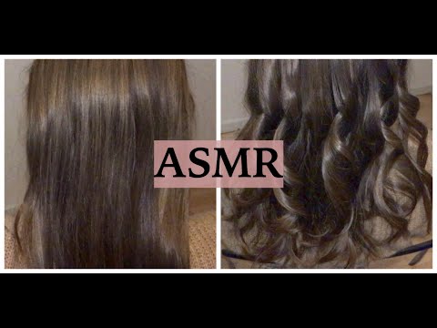 ASMR Playing With My Sister's Hair 💤(Straight to Wavy, Relaxing Hair Brushing & Spraying Sounds)