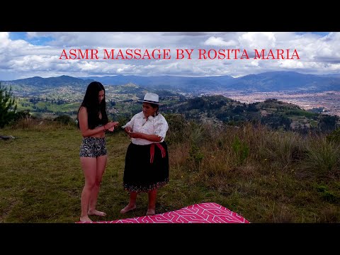 ASMR Full body mssage by Rosita María, soft voice & whispering for sleep at one. ASMR ON LINE