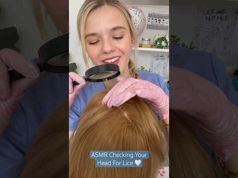 ASMR Checking Your Head For Lice 🤍