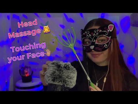 ASMR | Friendly Cat Helps You Relax (Head Massaging, Face Touching, Etc) ♡