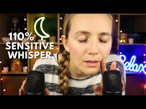 ASMR 110% Overly Sensitive Whispering RIGHT in Your Ears