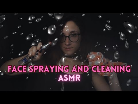 ASMR Face spraying rinfrescante di fine estate (no talking, face spraying and cleaning)