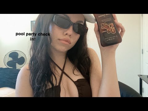 ASMR ROLEPLAY// friend helps u at pool party ! ♡