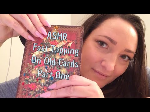 ASMR Fast Tapping On Old Cards