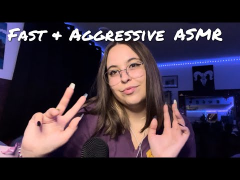 Fast & Aggressive Tapping & Scratching ASMR Birthday Haul & Whispering