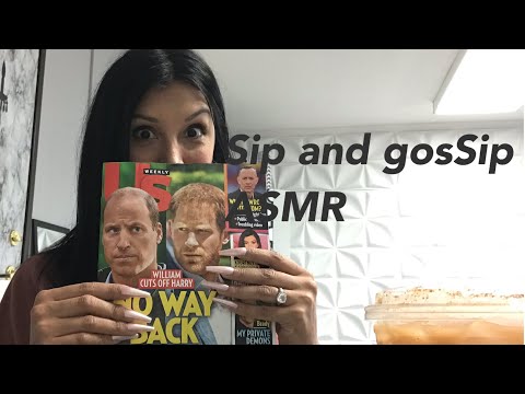 Sip and gossip 😜 magazine flip through asmr
