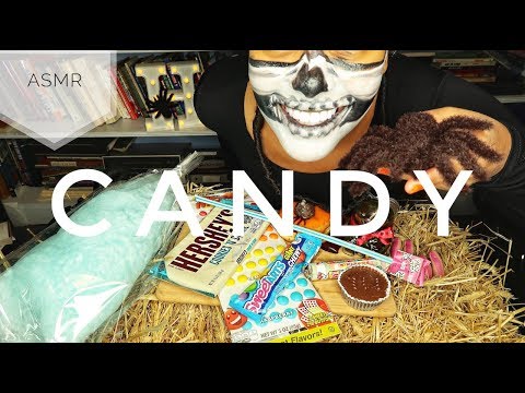 ASMR HALLOWEEN Candy & Snacks | SOFT + CHEWY + CRUNCHY EATING SOUNDS | No Talking
