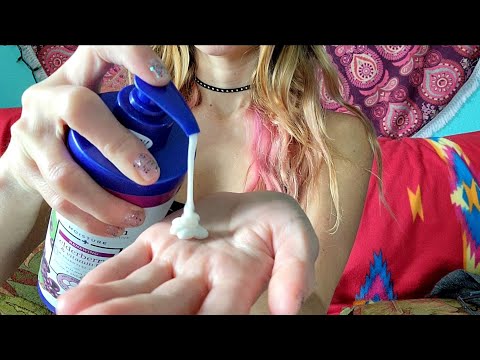 ASMR - creamy hands👐 lotion sounds, no talking.