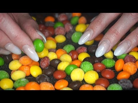 ASMR with🍬Candy Skittles🍬 |Crinkles|Tapping|Scratching|Clicking|Sorting|Rummaging|Gritty Sounds