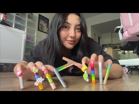 ASMR floor tapping and scratching 💅 (XL NAILS)