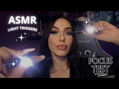 ASMR - TRIGGERS LUMINOSI + FOCUS TEST (light triggers asmr )