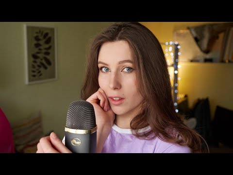 ASMR Do you need company to fall asleep? [Mouth Sounds, Tongue Fluttering, Mhm, Random Triggers]