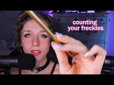 ASMR - Breathy Close Up Whispers: Counting Your Freckles😍