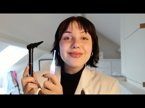 ASMR 💙 Hearing Test & Ear Cleaning (roleplay)