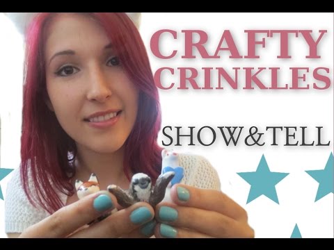 ASMR - SHOW & TELL ~ Soft Spoken Crinkles and Tapping ~ My Mini Animal Sculptures