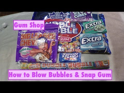 ASMR Gum Shop - How to Blow Bubbles & Snap Gum. Whispered Role Play.