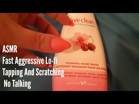 ASMR Fast Aggressive Tapping And Scratching- No Talking (Lo-fi)