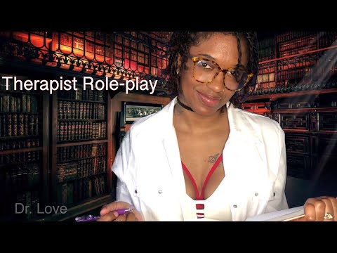DR. LOVE THERAPIST ROLEPLAY Repeating Relax, Smoking, face rubbing!