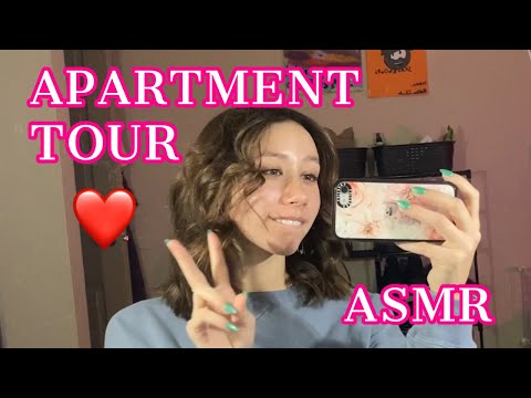 ASMR | the long awaited apartment tour! (whispering w/ occasional tapping)