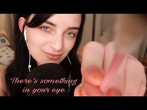 ASMR| Something In Your Eye + Glove Sounds