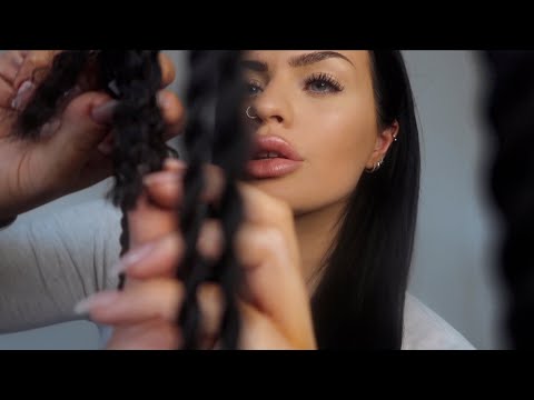 ASMR Removing Your Senegalese Twist Braids In Class (hair play, personal attention)