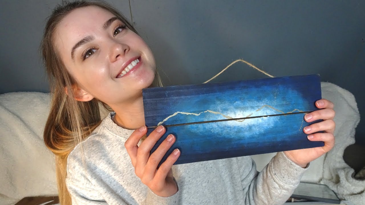 ASMR Tapping On Crafts I've Made! Wood Sounds, Glass, Binaural Whispering To Help You Relax