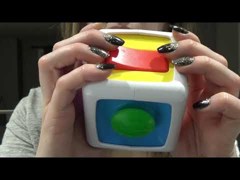 ASMR cube of clicks, scratches, and taps