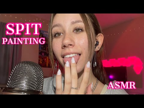ASMR | 15 minutes of spit painting your face ❤️