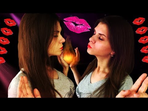 40min ASMR Kisses ( Hot Kissing Sounds Therapy + Twin Kisses )