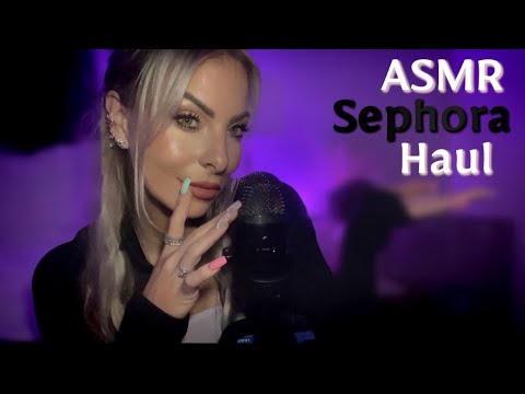 ASMR HUGE Sephora Makeup Haul In A SUPER Clicky Whisper