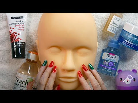 ASMR Tingly Skincare On Mannequin | Whispered