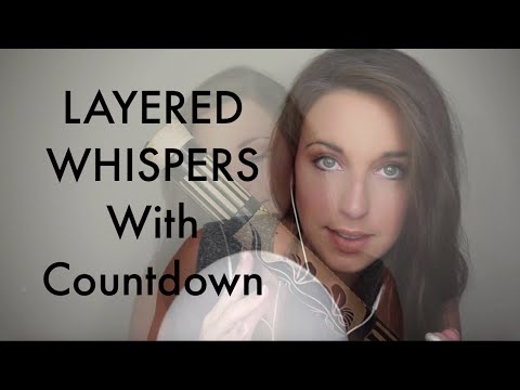 ASMR Layered Whispers and Countdown - Story Telling, Tapping, Mic Brushing, Mouth Sounds