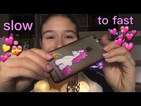 ASMR slow to fast tapping