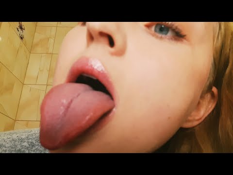ASMR| LICKING LENS 😛😛💦💦kissing,  tongue flicking