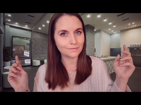ASMR Luxury Hotel Check In Roleplay | Soft Spoken, Typing Sounds