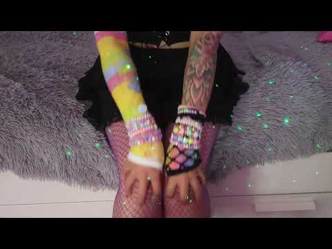 ASMR Fishnet Sounds Legs Countdown Relax with me