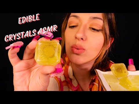 ASMR ✨ Eating Crystal Candy * PICKLE Edition * Satisfying chewing sounds  @silkygem