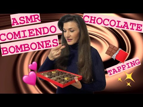ASMR COMIENDO CHOCOLATE/ MOUTH SOUNDS/ SUSURROS/ TAPPING ( EN ESPAÑOL )