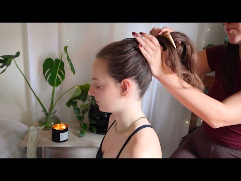 ASMR the most relaxing hair play session with Paige (whisper)