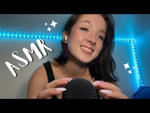 ASMR - scratching camera with a pen + mic tapping / scratching + mouth sounds + THANK YOU FOR 400!