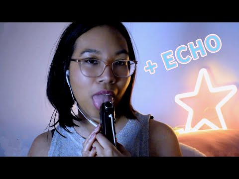 ASMR INTENSE MOUTH SOUNDS - MIC NIBBLING & LICKING (with echo) 👅😝 [Ear to Ear]