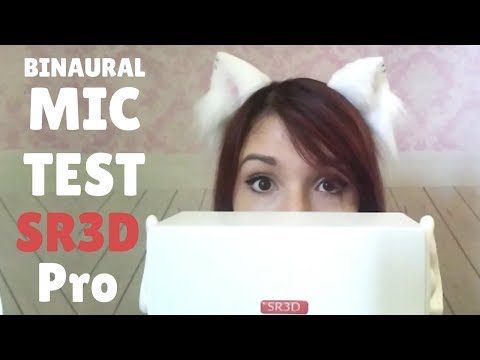 ASMR - NEW MIC ~ SR3D PRO Test, Ear Massage, Tapping, Mouth Sounds & Fabric Scratching ~