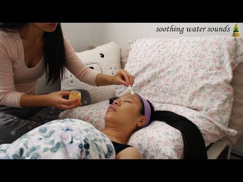 ASMR *THE SPA LIFE* 😴 (No Talk) Face Masks, Delicate Massage w. a SLAP, Arm Brushing, WATER SOUNDS